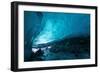 Blue Glacier Ice Cave near Juneau, Alaska-saraporn-Framed Photographic Print