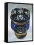 Blue Glass Goblet Bomboniere with Gilt Bronze Base-null-Framed Stretched Canvas