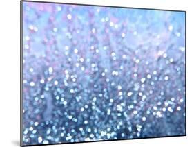 Blue Glitter I-Monika Burkhart-Mounted Photographic Print