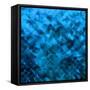 Blue Glitter-Petrov Vladimir-Framed Stretched Canvas