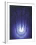 Blue Glow of Nuclear Reactors Core, Ca. 1990-null-Framed Photo