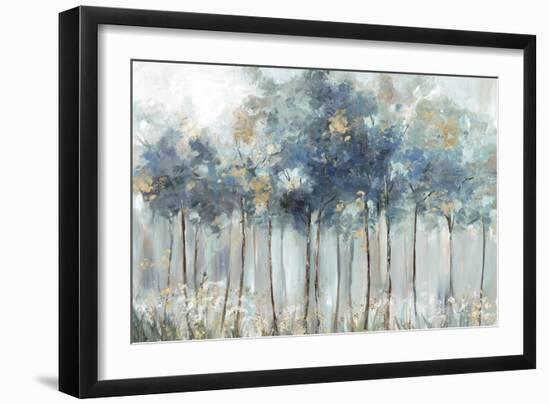 Blue Golden Forest-Allison Pearce-Framed Art Print