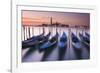 Blue Gondolas-Michael Blanchette-Framed Photographic Print