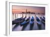 Blue Gondolas-Michael Blanchette-Framed Photographic Print