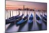 Blue Gondolas-Michael Blanchette-Mounted Photographic Print