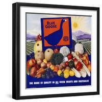 Blue Goose Poster-null-Framed Giclee Print