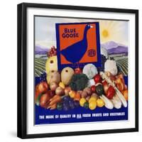 Blue Goose Poster-null-Framed Giclee Print