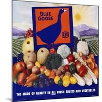 Blue Goose Poster-null-Mounted Giclee Print