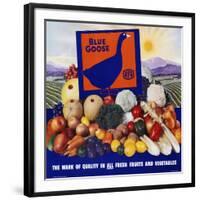 Blue Goose Poster-null-Framed Giclee Print