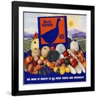 Blue Goose Poster-null-Framed Giclee Print