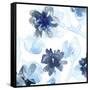 Blue Gossamer Garden II-June Vess-Framed Stretched Canvas