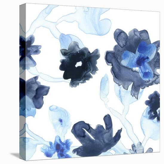 Blue Gossamer Garden III-June Vess-Stretched Canvas