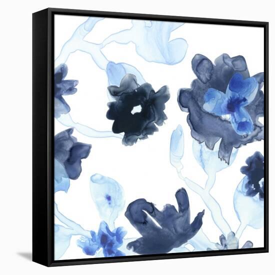 Blue Gossamer Garden III-June Vess-Framed Stretched Canvas