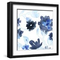 Blue Gossamer Garden III-June Vess-Framed Art Print