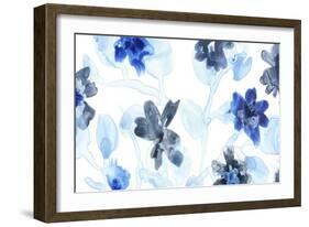 Blue Gossamer Garden V-June Vess-Framed Art Print