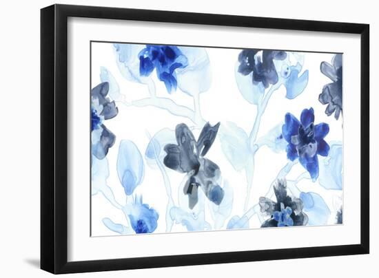 Blue Gossamer Garden V-June Vess-Framed Art Print