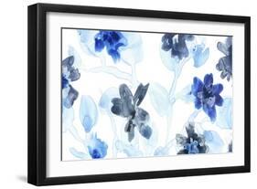 Blue Gossamer Garden V-June Vess-Framed Art Print