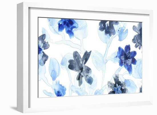 Blue Gossamer Garden V-June Vess-Framed Art Print