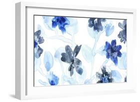 Blue Gossamer Garden V-June Vess-Framed Art Print