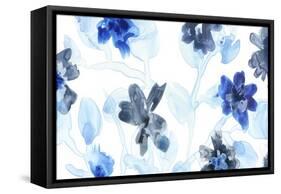 Blue Gossamer Garden V-June Vess-Framed Stretched Canvas