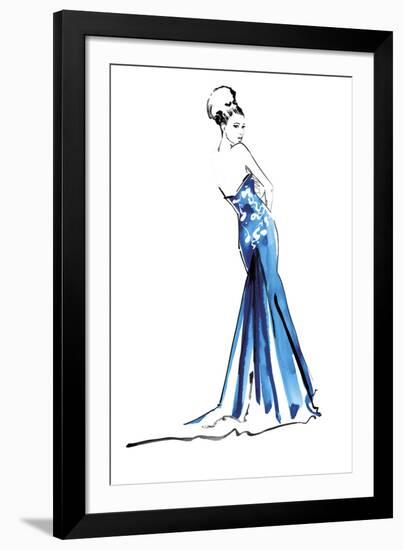 Blue Gown-Johanna Fernihough-Framed Giclee Print