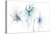 Blue Graphite Floral Trio-Avery Tillmon-Stretched Canvas