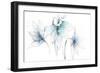 Blue Graphite Floral Trio-Avery Tillmon-Framed Art Print