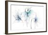 Blue Graphite Floral Trio-Avery Tillmon-Framed Art Print