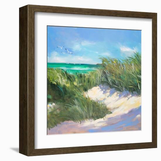 Blue Grass Breeze I-Jane Slivka-Framed Art Print