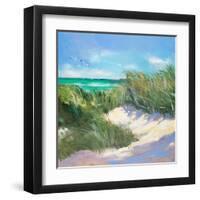 Blue Grass Breeze I-Jane Slivka-Framed Art Print