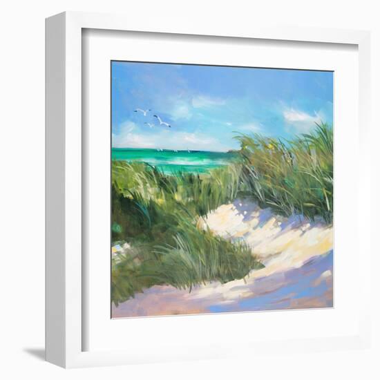 Blue Grass Breeze I-Jane Slivka-Framed Art Print