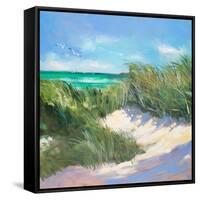 Blue Grass Breeze I-Jane Slivka-Framed Stretched Canvas