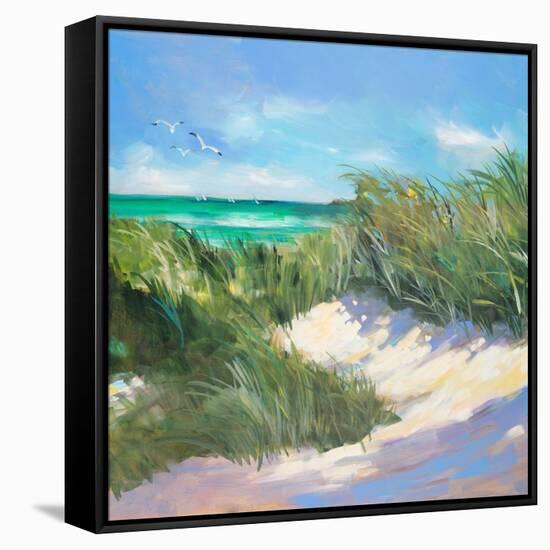 Blue Grass Breeze I-Jane Slivka-Framed Stretched Canvas