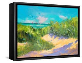 Blue Grass Breeze I-Jane Slivka-Framed Stretched Canvas