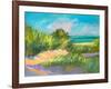 Blue Grass Breeze II-Jane Slivka-Framed Art Print