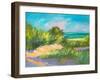 Blue Grass Breeze II-Jane Slivka-Framed Art Print