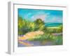Blue Grass Breeze II-Jane Slivka-Framed Art Print