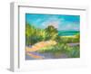 Blue Grass Breeze II-Jane Slivka-Framed Art Print