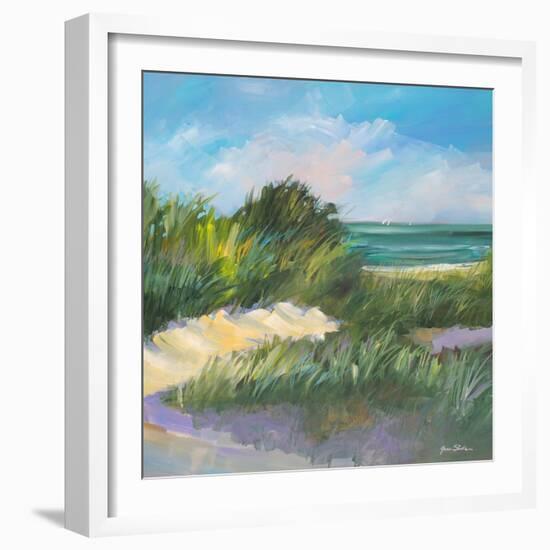 Blue Grass Breeze II-Jane Slivka-Framed Premium Giclee Print