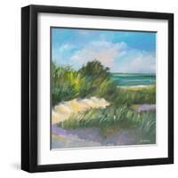 Blue Grass Breeze II-Jane Slivka-Framed Art Print