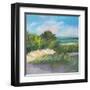 Blue Grass Breeze II-Jane Slivka-Framed Art Print