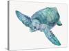 Blue Great Sea Turtle II-Jacob Q-Stretched Canvas