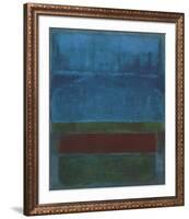 Blue, Green, and Brown-Mark Rothko-Framed Art Print