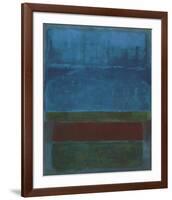 Blue, Green, and Brown-Mark Rothko-Framed Art Print