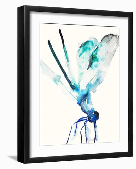 Blue & Green Dragonfly-Karin Johannesson-Framed Art Print