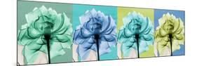 Blue Green Flowers 1-Albert Koetsier-Mounted Art Print
