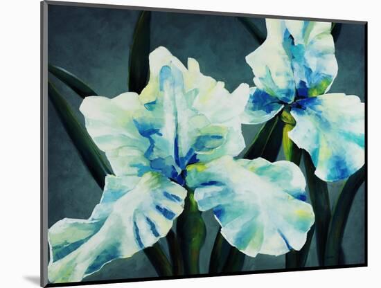 Blue Green Iris-Kari Taylor-Mounted Giclee Print