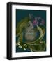 Blue green purple arrangement-null-Framed Art Print