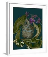 Blue green purple arrangement-null-Framed Art Print