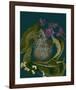 Blue green purple arrangement-null-Framed Art Print